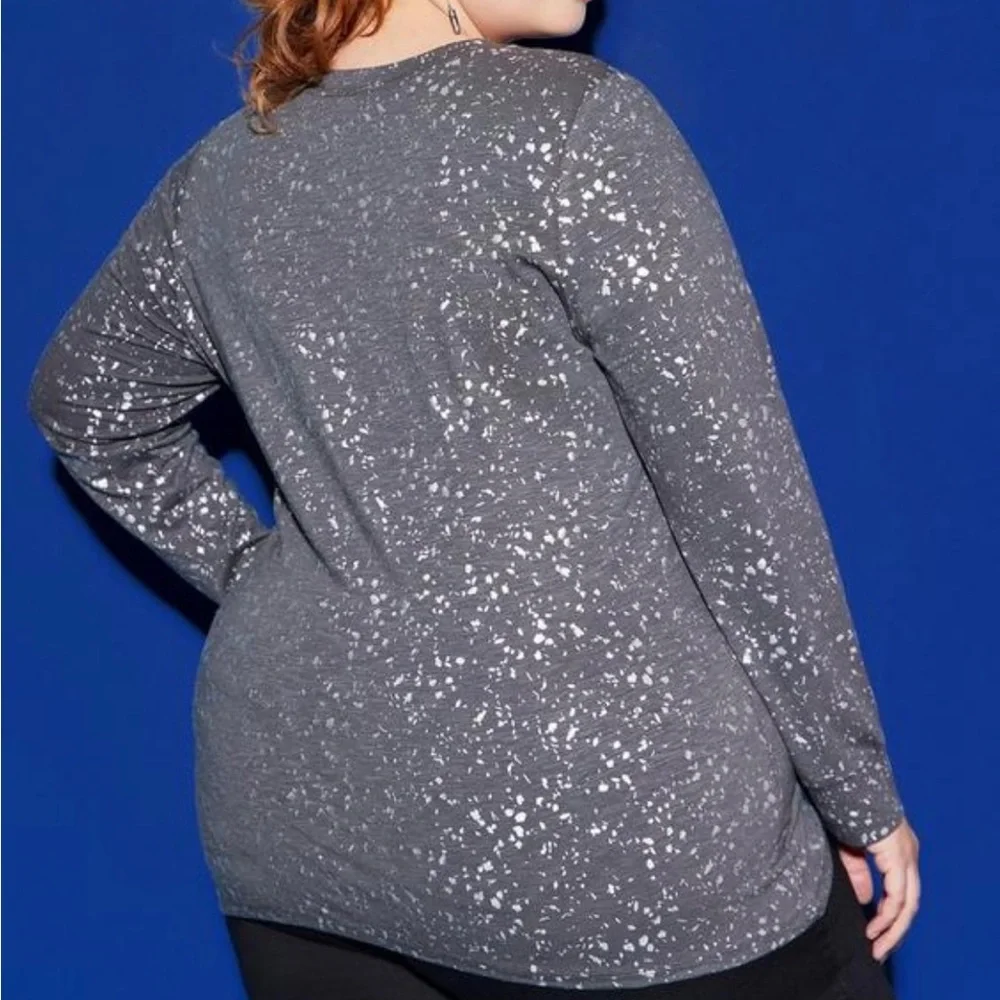Torrid LoveSick Everyday Super Soft Slub
Distressed Long Sleeve Tee - Picture 2 of 2